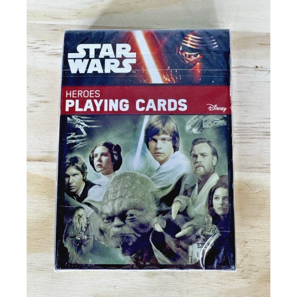 Star Wars Heroes Playing Cards New Deck Disney Cartamundi Episode 1-6 Characters
